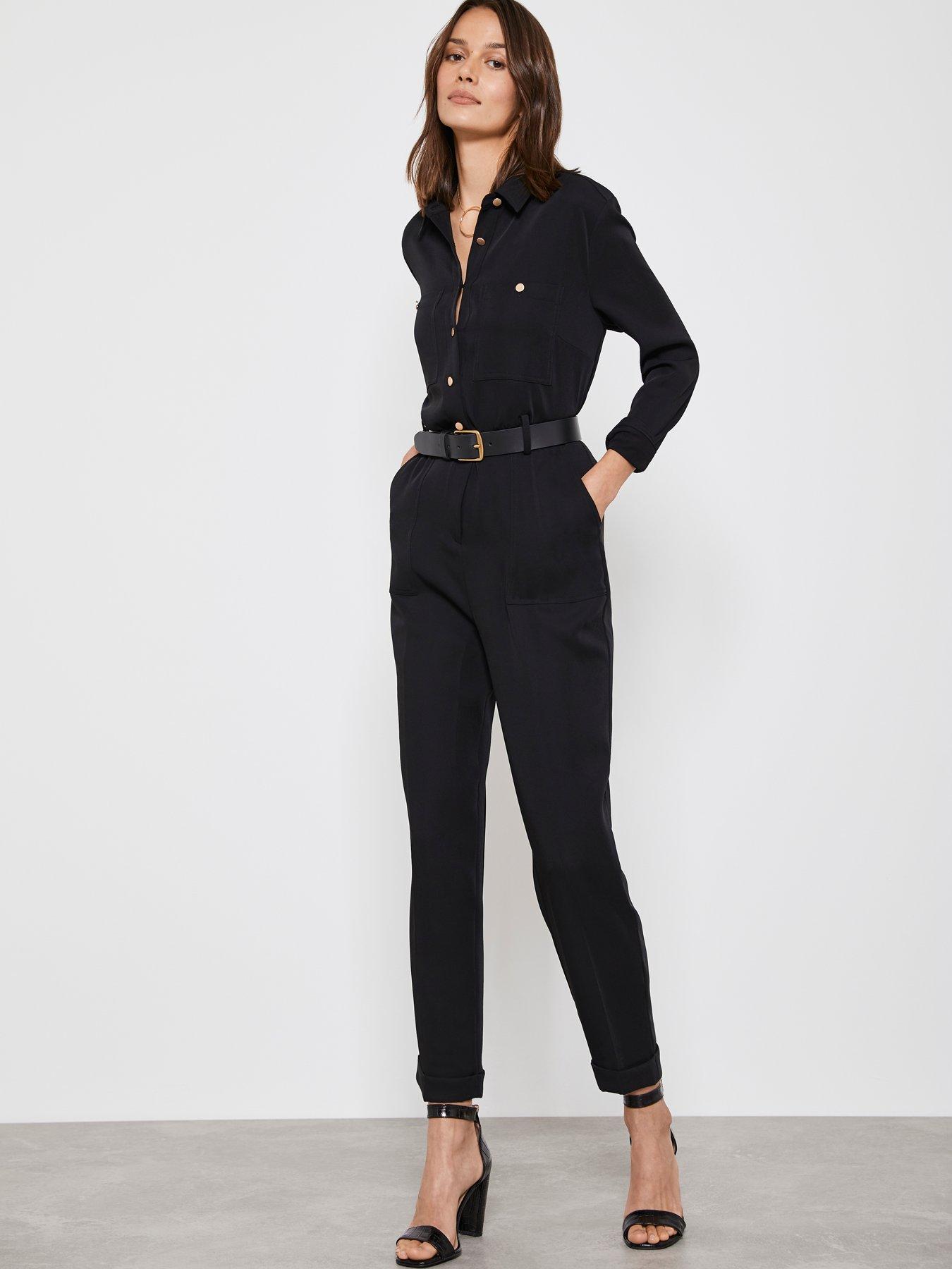 mint velvet black jumpsuit