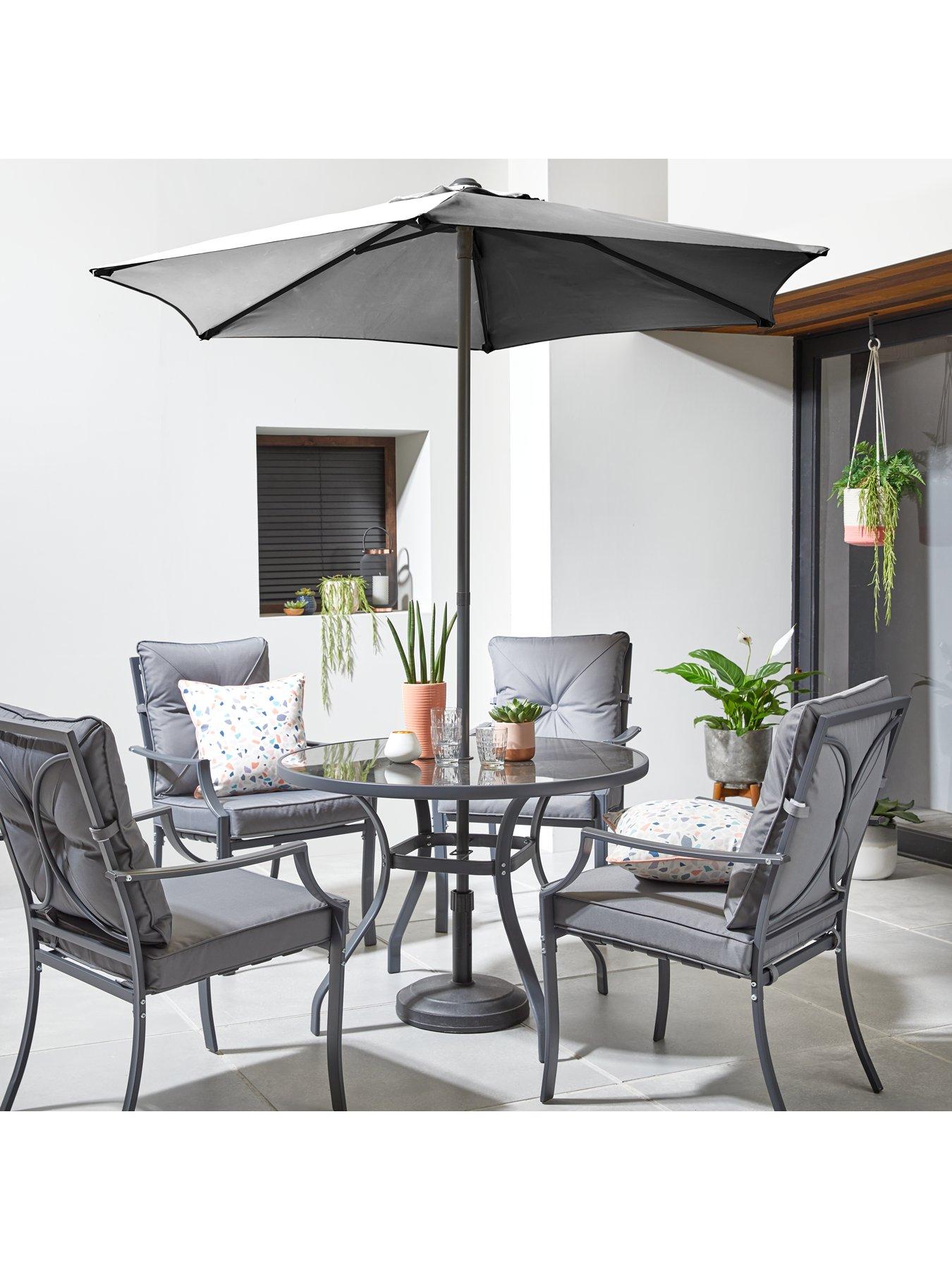 undefined 2m Parasol Without Tilt - Grey