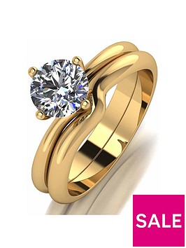 moissanite-moissanite-9ct-gold-1ct-eq-solitaire-bridal-set