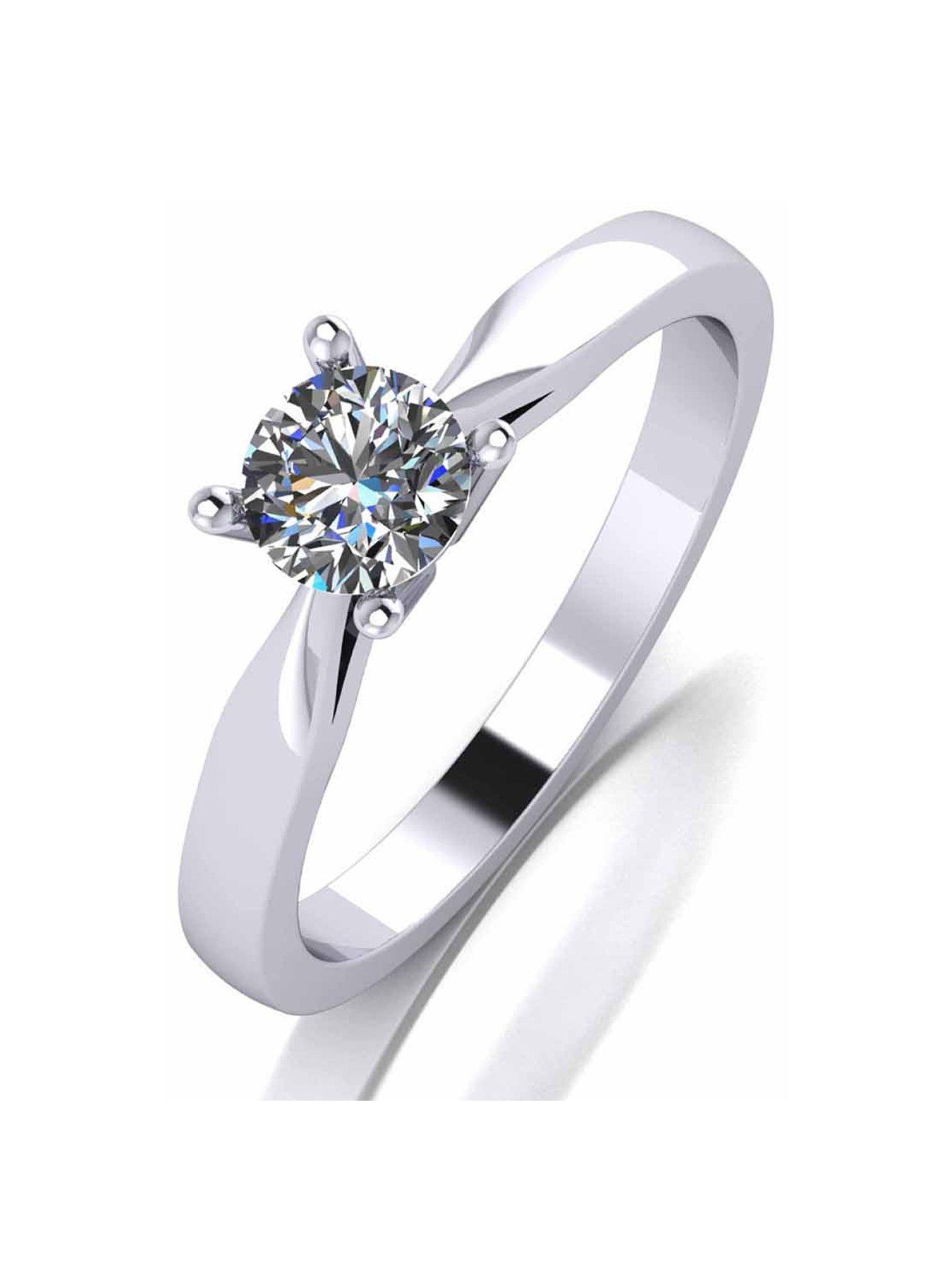 Love Diamond Platinum 1/2Ct Diamond Solitaire Ring review