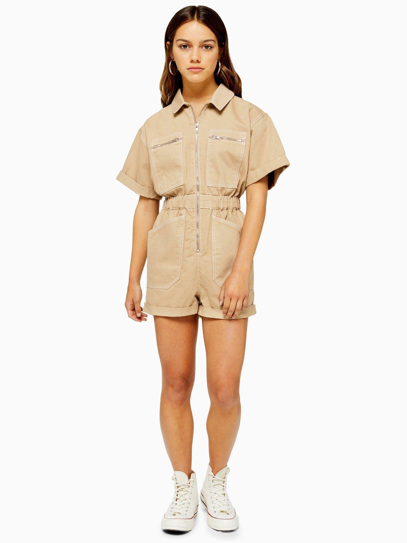 topshop utility playsuit