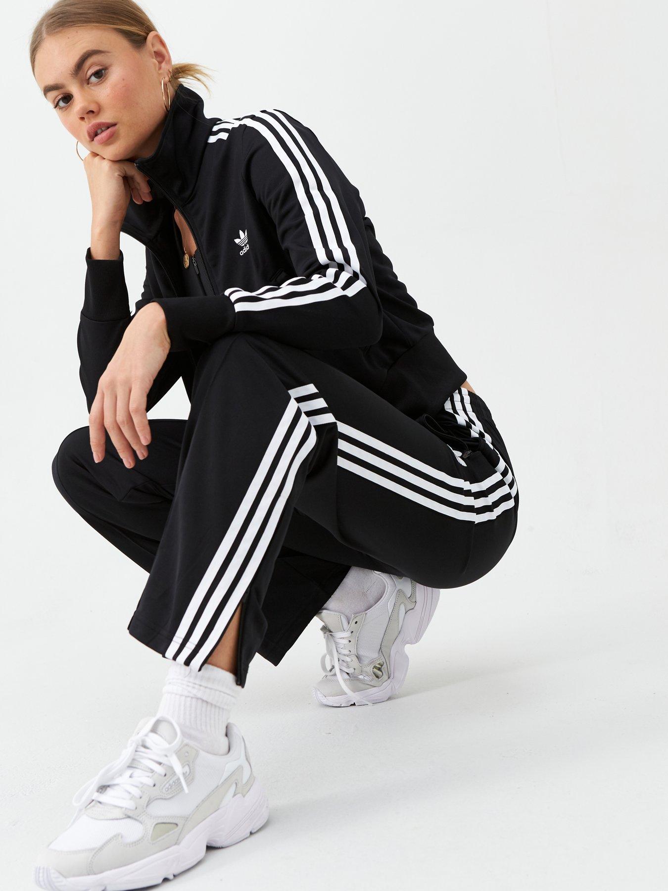 adidas originals firebird joggers in black