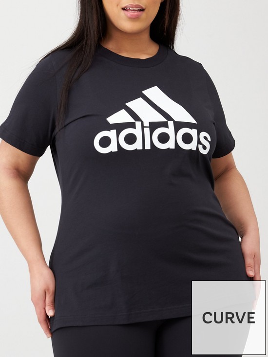 front image of adidas-bos-co-tee-black