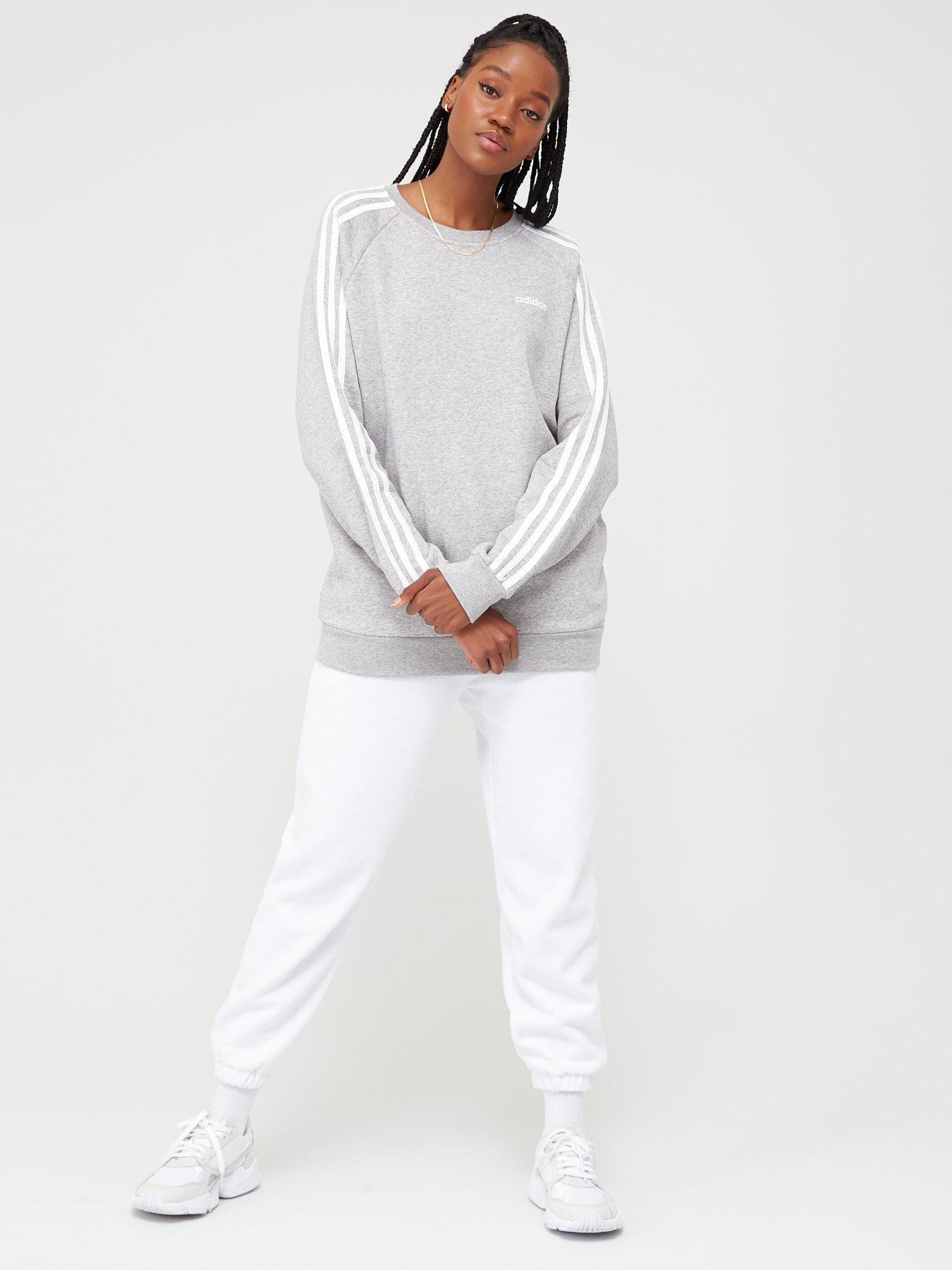 adidas essential boyfriend fit crew sweater