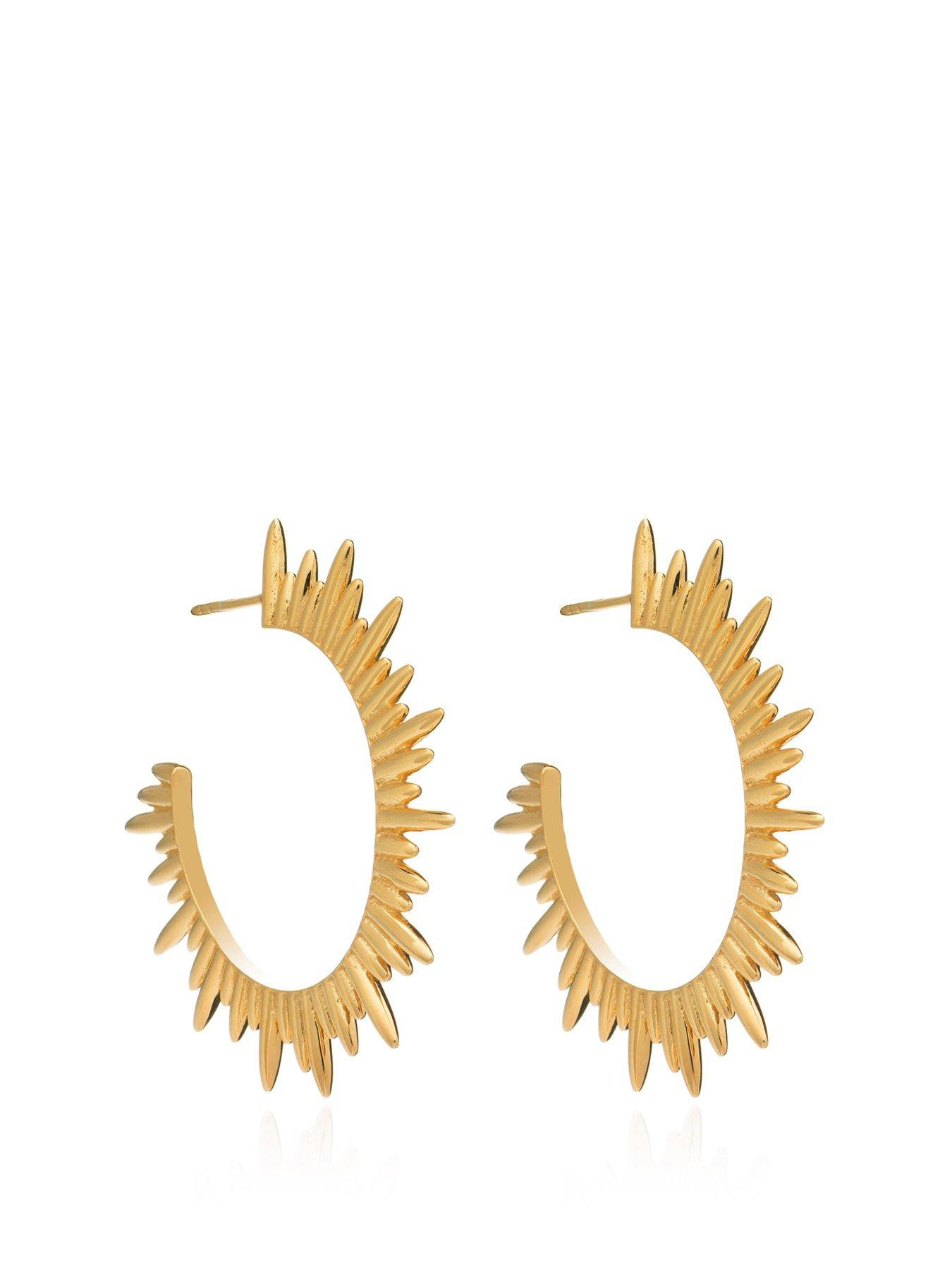 Rachel Jackson London Rachel Jackson London Electric Goddess 22 Carat Gold Plated Statement Hoops review