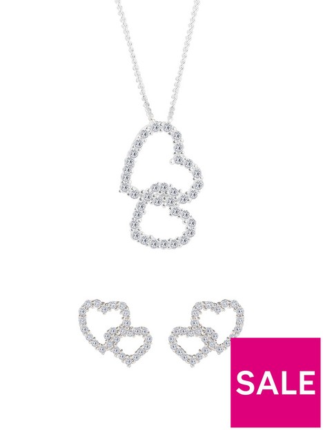 the-love-silver-collection-sterling-silver-cubic-zirconia-heart-stud-earrings-and-pendant-set