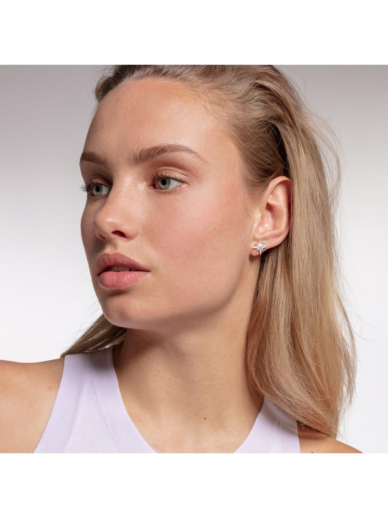 Image 2 of 4 of Thomas Sabo Zirconia Magic Stars Ear Studs