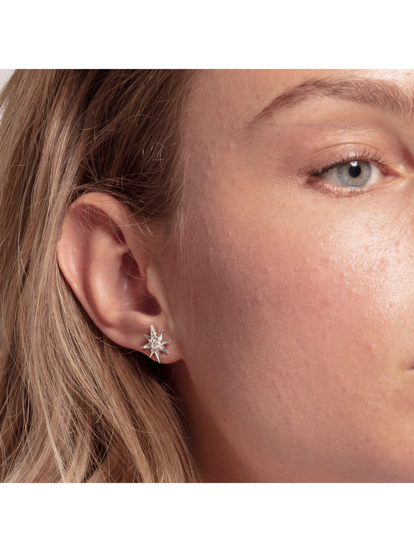 Image 3 of 4 of Thomas Sabo Zirconia Magic Stars Ear Studs