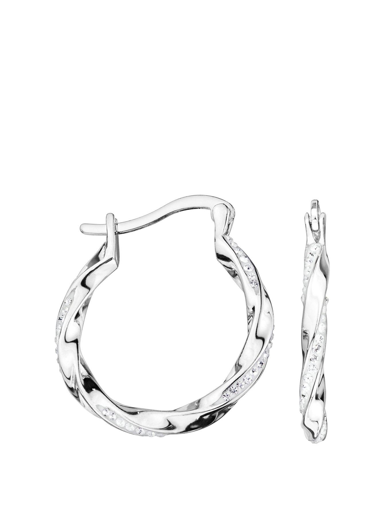 evoke-sterling-silver-crystal-twisted-hoop-earrings