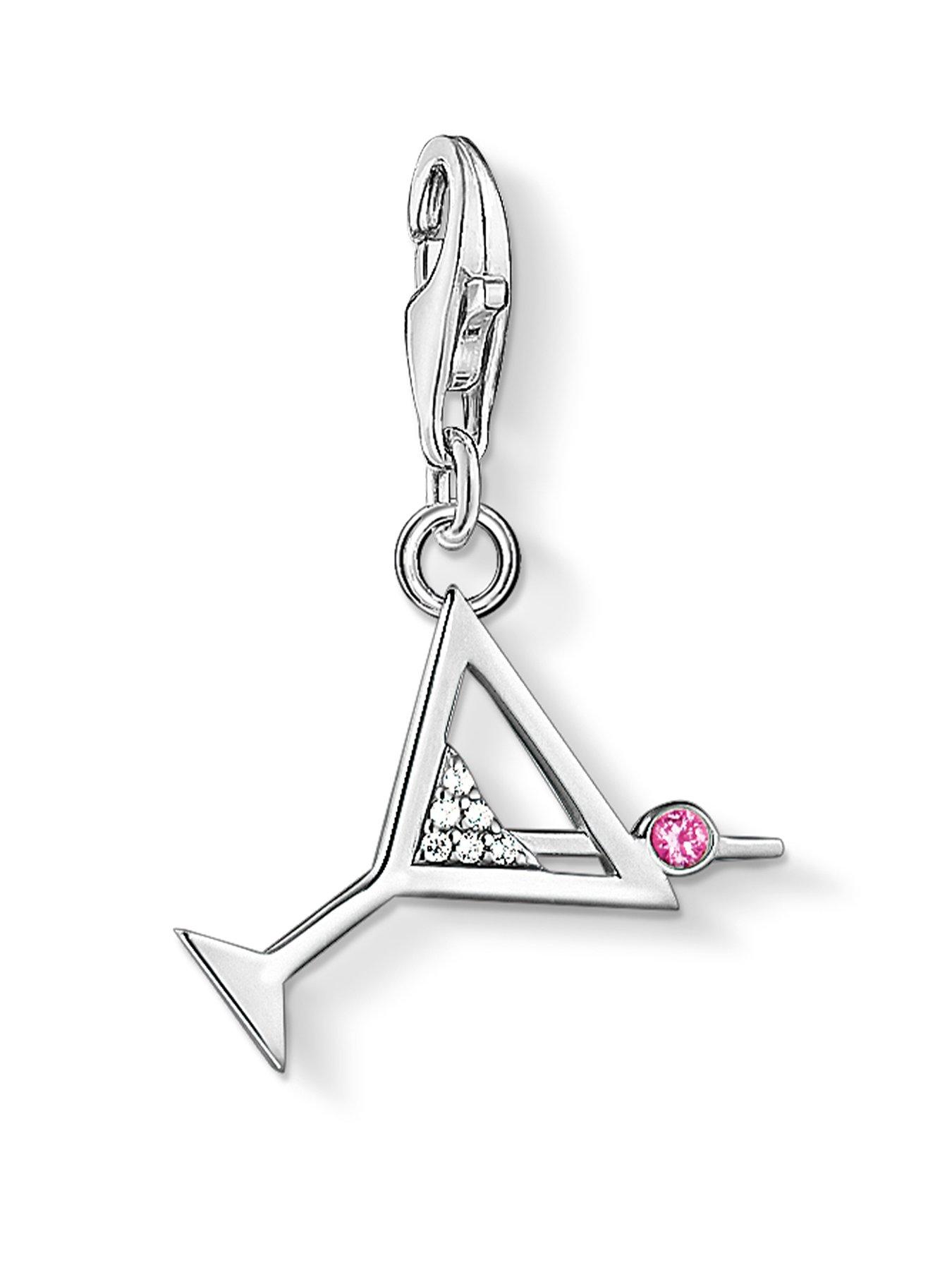Product photograph of Thomas Sabo Zirconia Cocktail Charm from very.co.uk