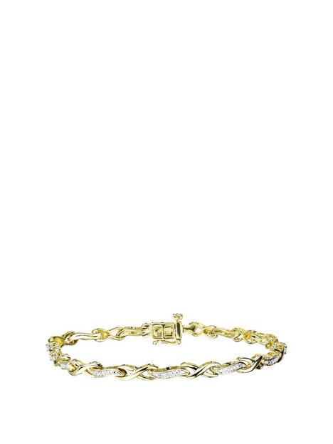love-diamond-gold-plated-sterling-silver-11pt-diamond-infinity-link-bracelet