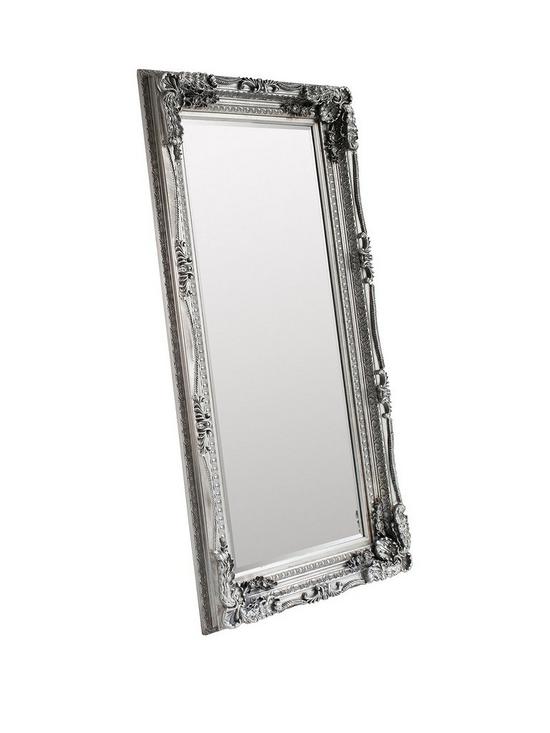 front image of hometown-interiors-carved-louis-leaner-full-length-mirror