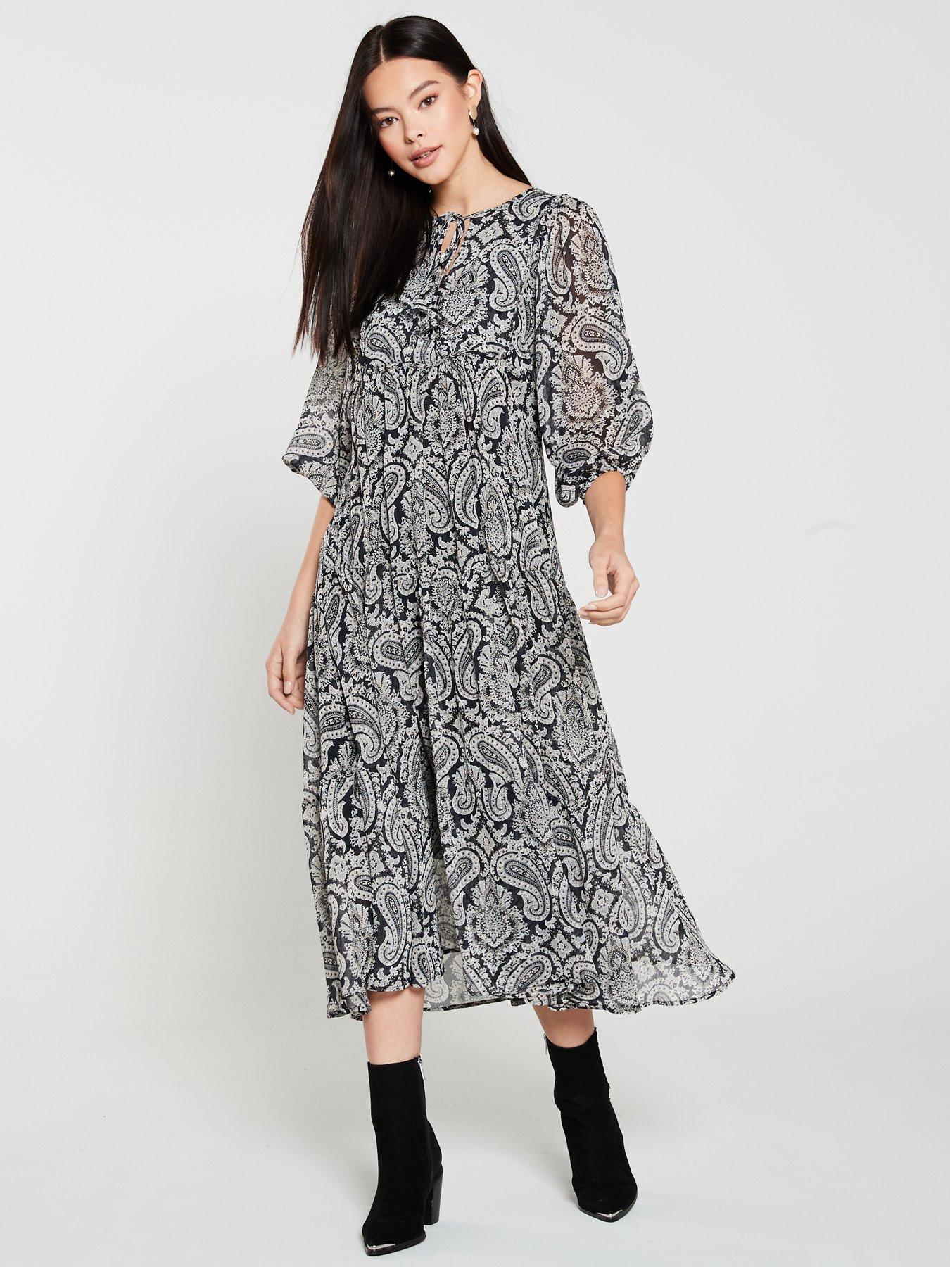 mango paisley dress