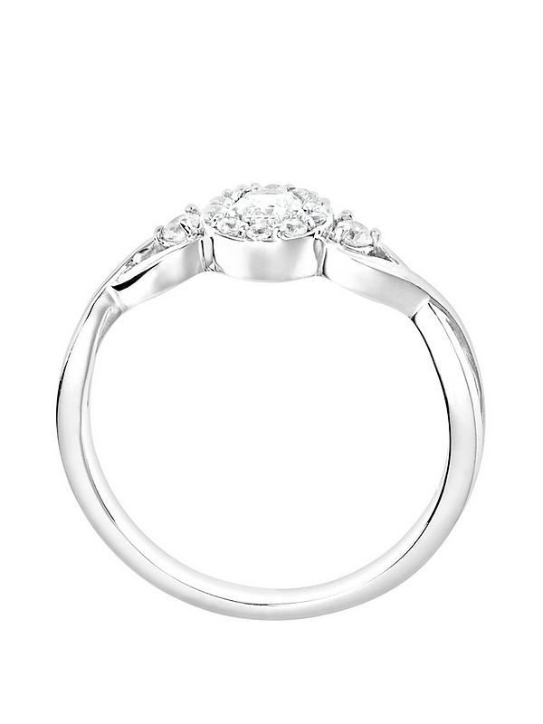 Theodora Wedding Ring Set 6.03 Carat CZ weight White Gold Overlay Size 8 T11