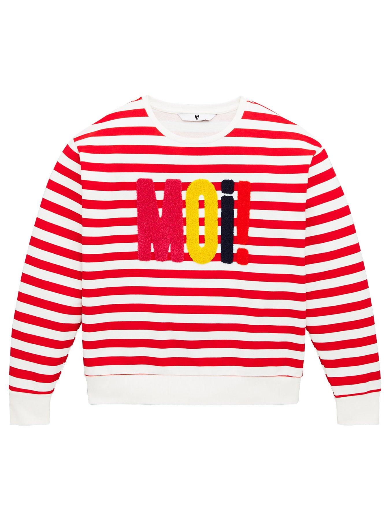 V By Very Girls Moi Stripe Sweatshirt review