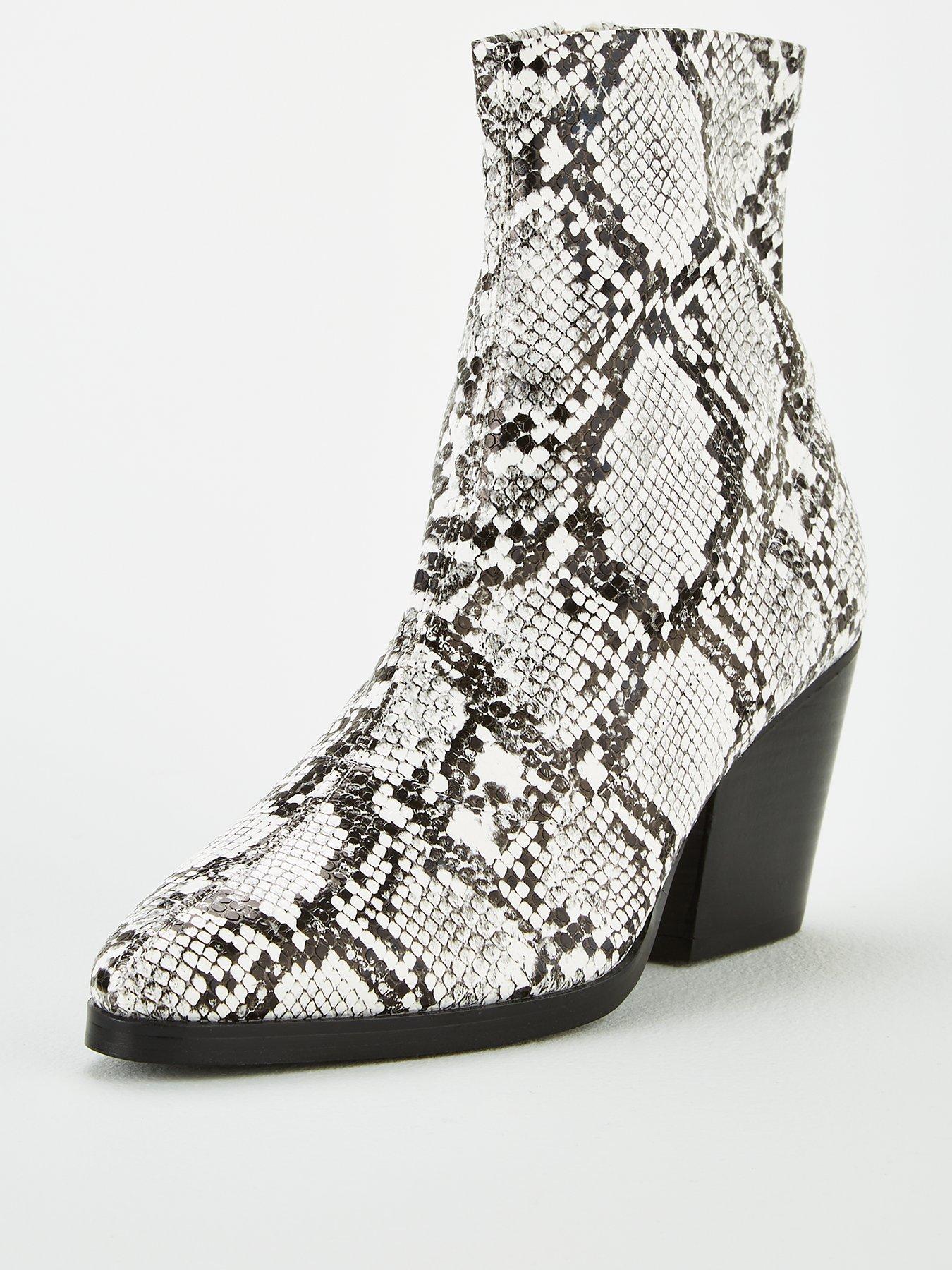 snake print boots uk