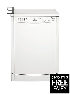 Indesit Ecotime DFG15B1 12-Place Full Size Dishwasher - White