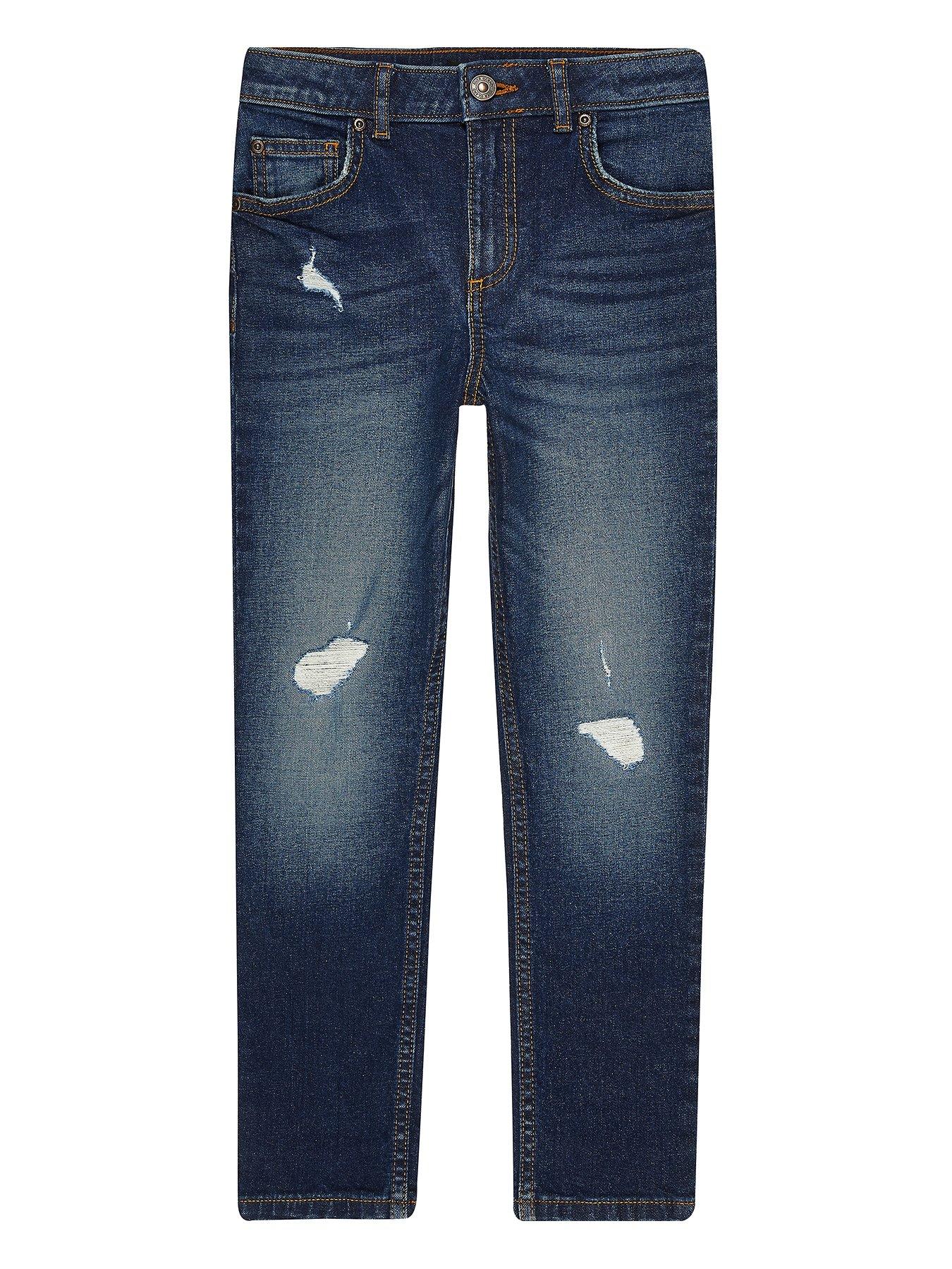 river island ripped skinny jeans