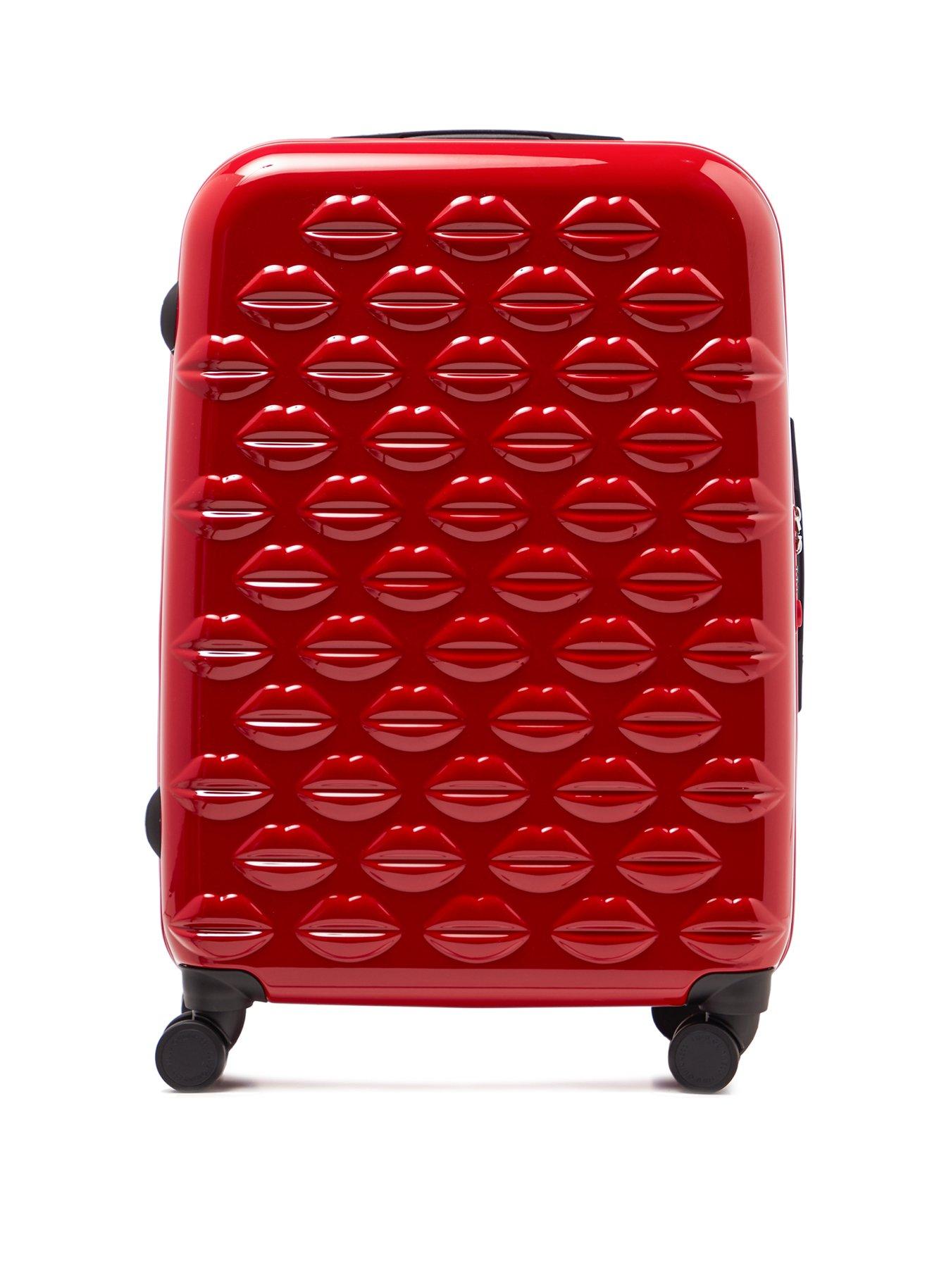 Lulu Guinness Red Medium Lips Hardsided Spinner Case review