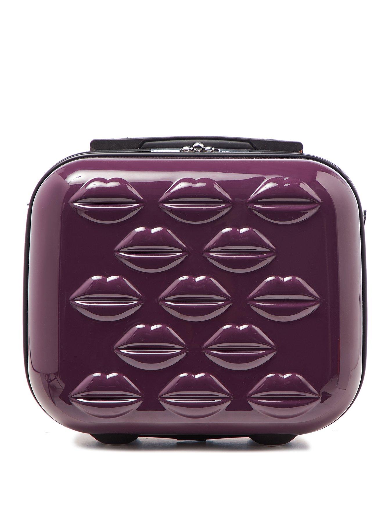 lulu guinness red lips vanity case