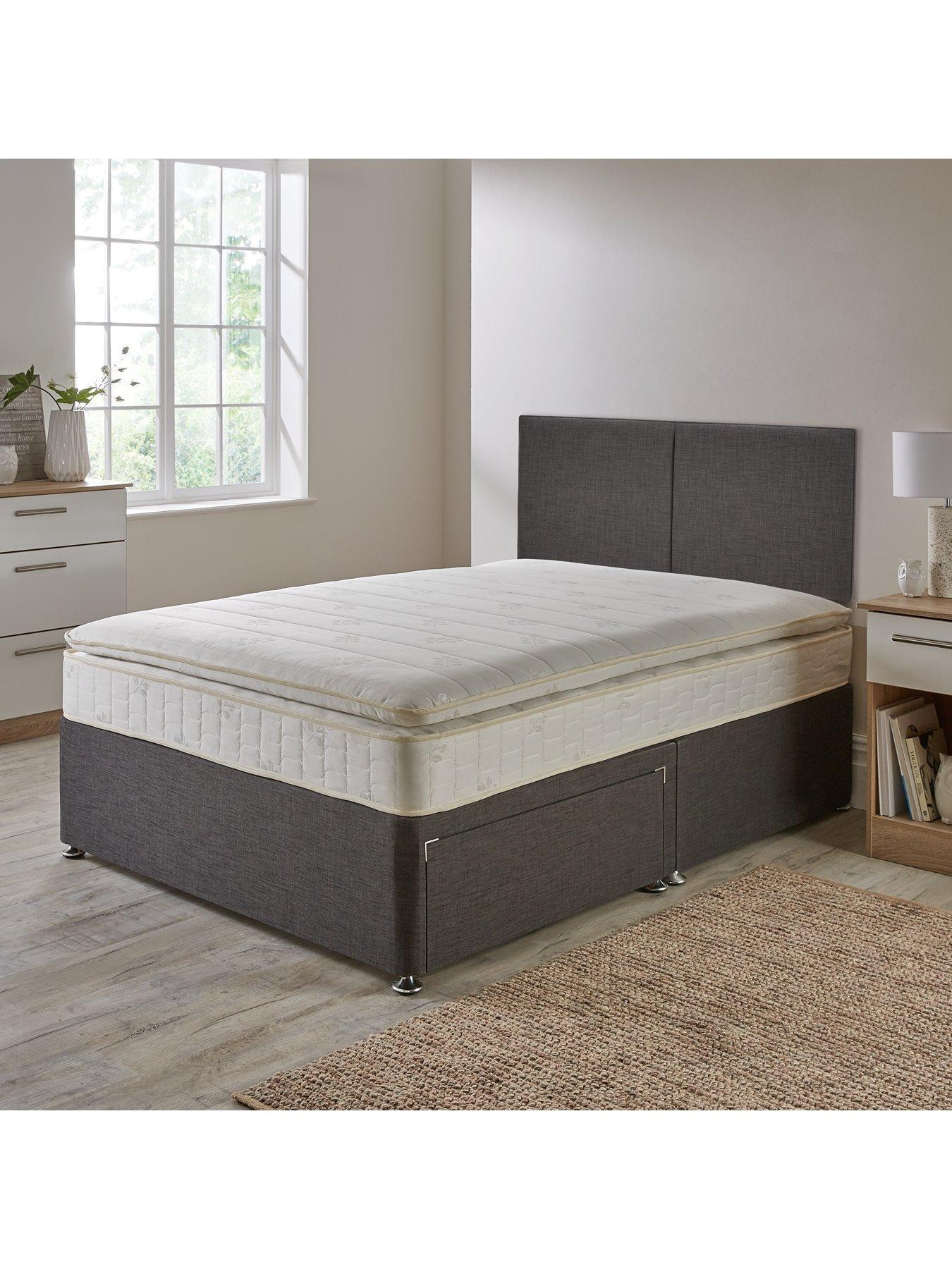 Airsprung Ezra 600 Pocket Pillow Top Divan Bed With Storage