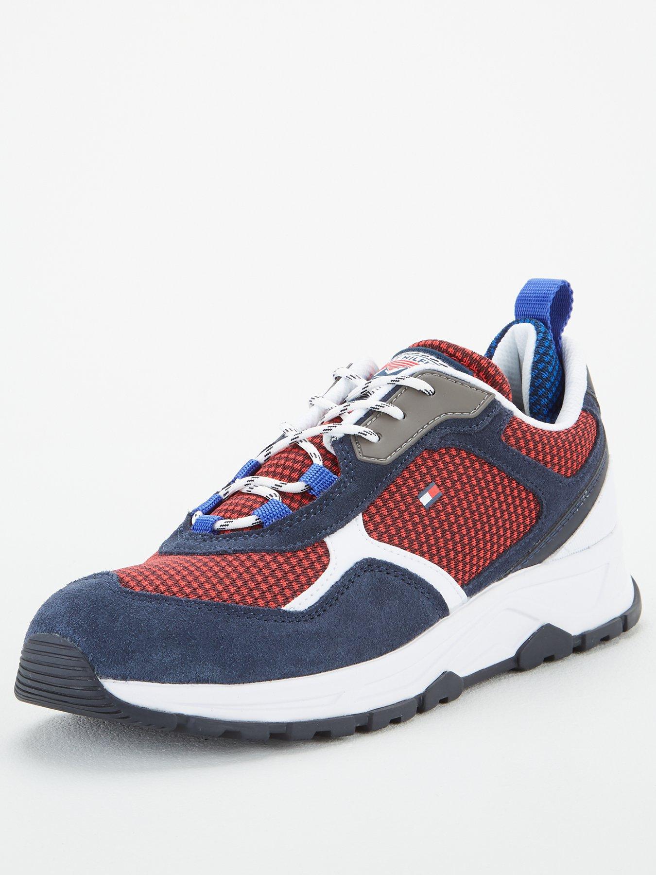 tommy hilfiger lightweight mixed texture trainers