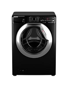 Hoover DWOA411AHC8B-80 11kg Load, 1400 Spin Washing Machine - Black/Chrome door