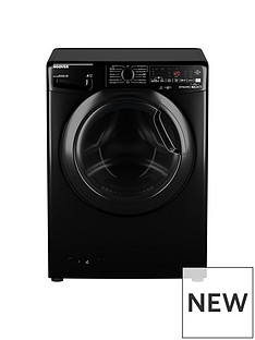 Hoover DWOAD69AHF7B-80 9kg, 1600 Spin Washing Machine- Black/Tinted Door