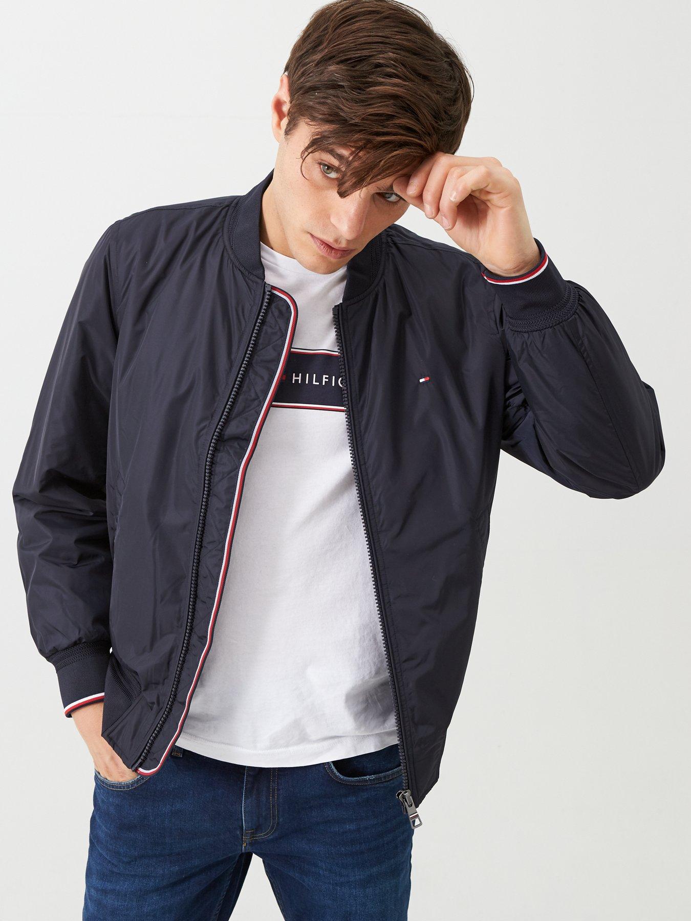 tommy hilfiger navy bomber jacket