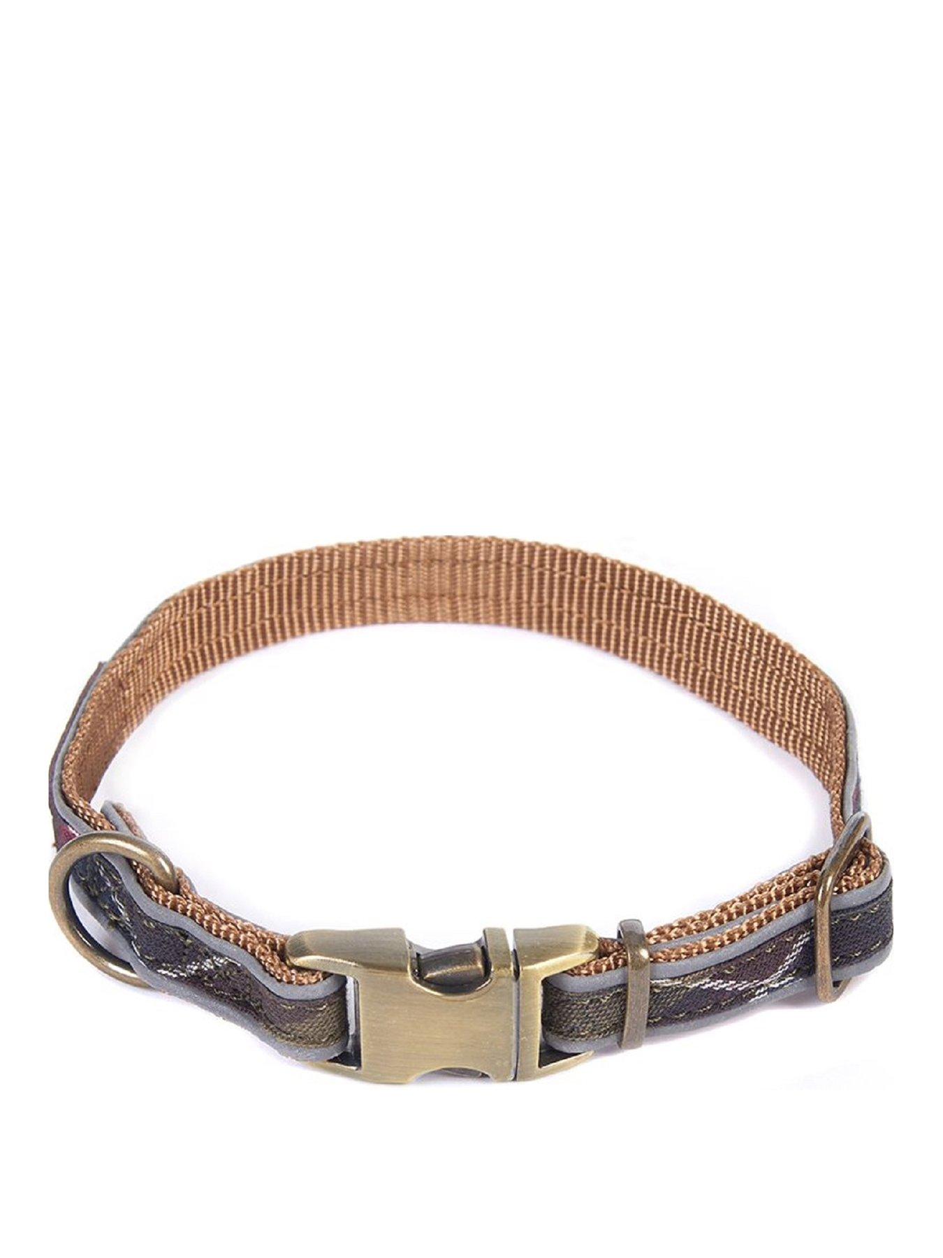 Product photograph of Barbour Pets Reflective Tartan Dog Collar - Large from very.co.uk