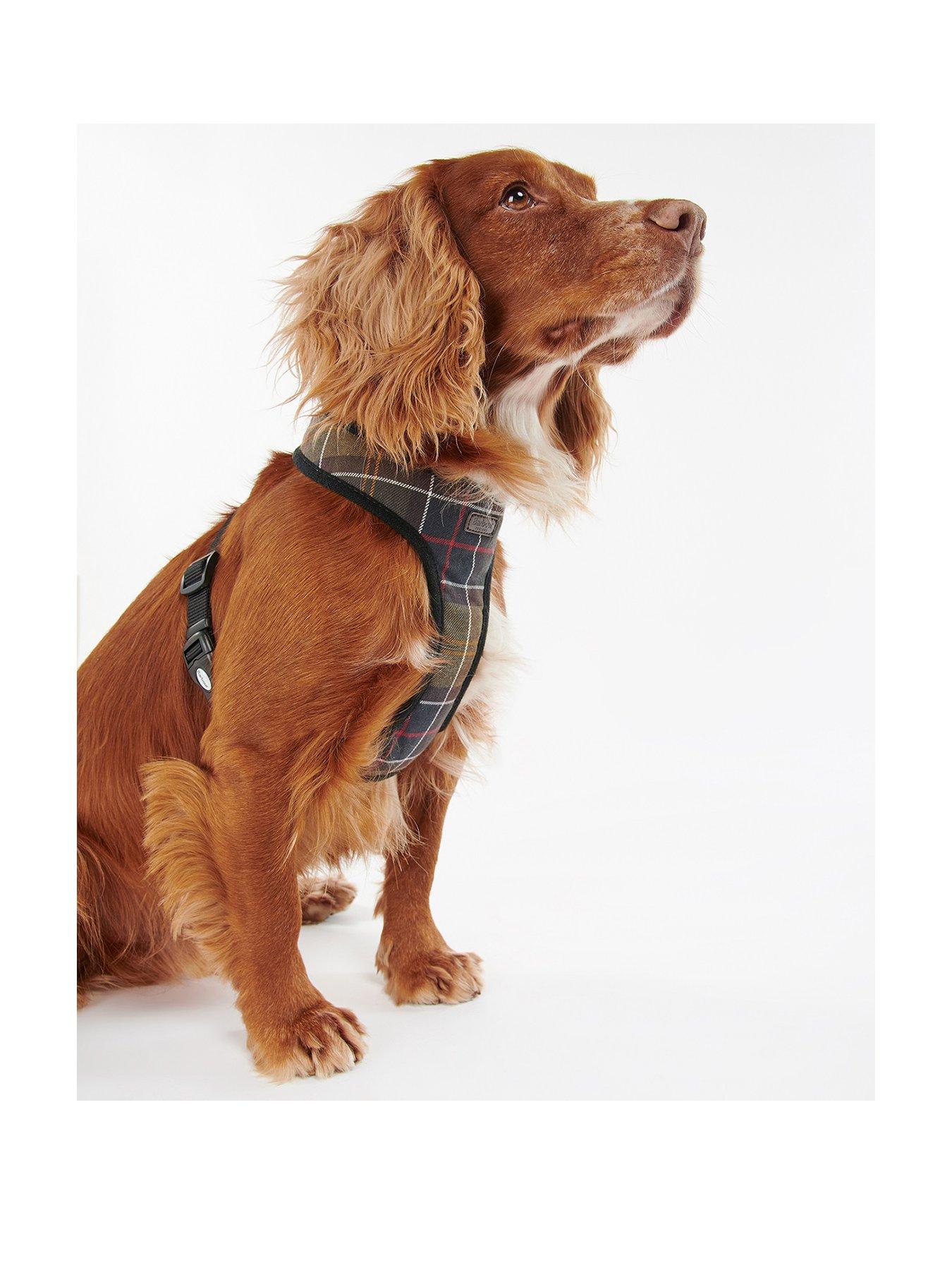Product photograph of Barbour Pets Tartan Dog Harness - Small from very.co.uk