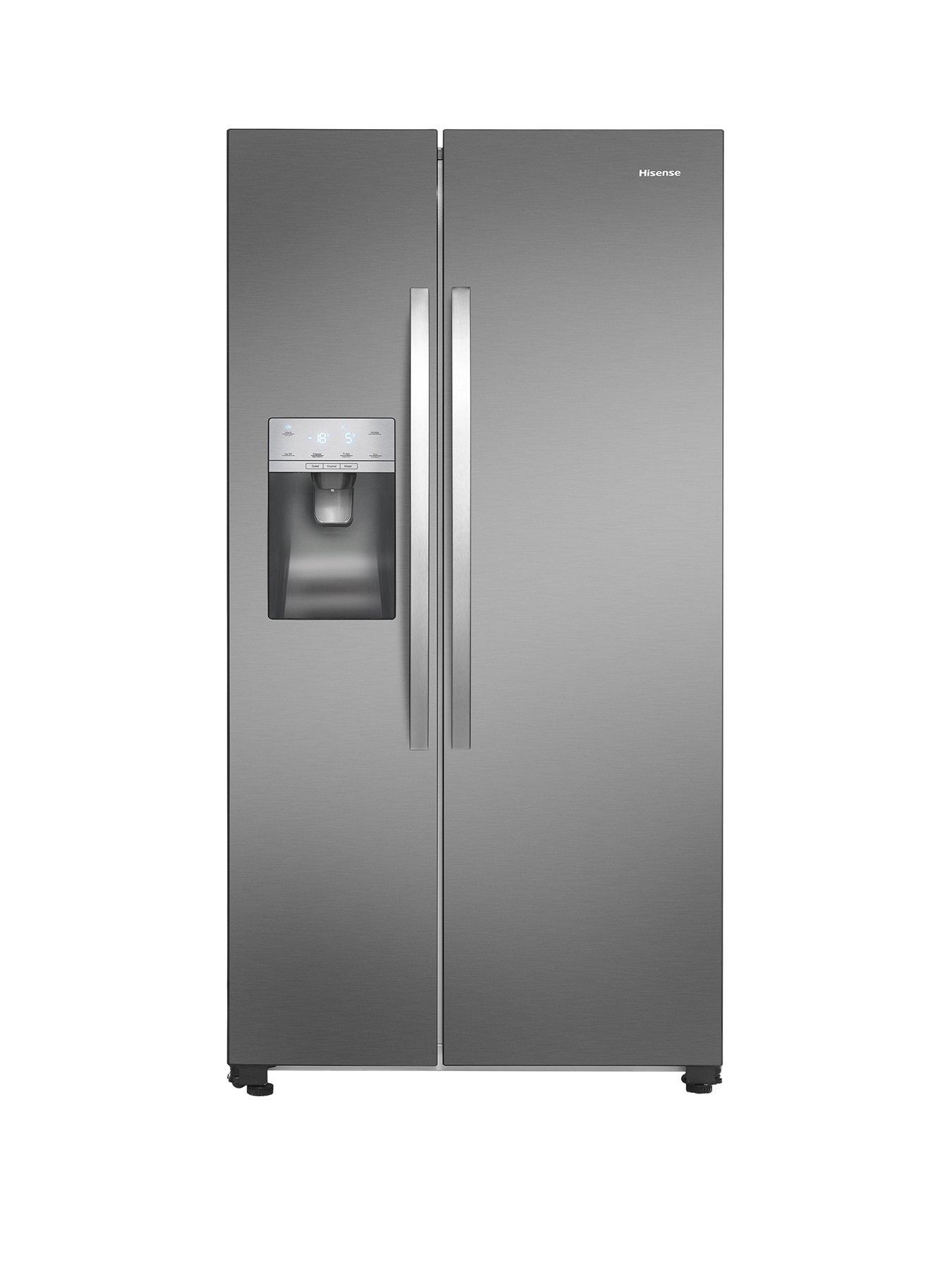 Hisense Rs696n4ic1 91cm Wide Total No Frost American Style Fridge Freezer Stainless Steel Look Very Co Uk