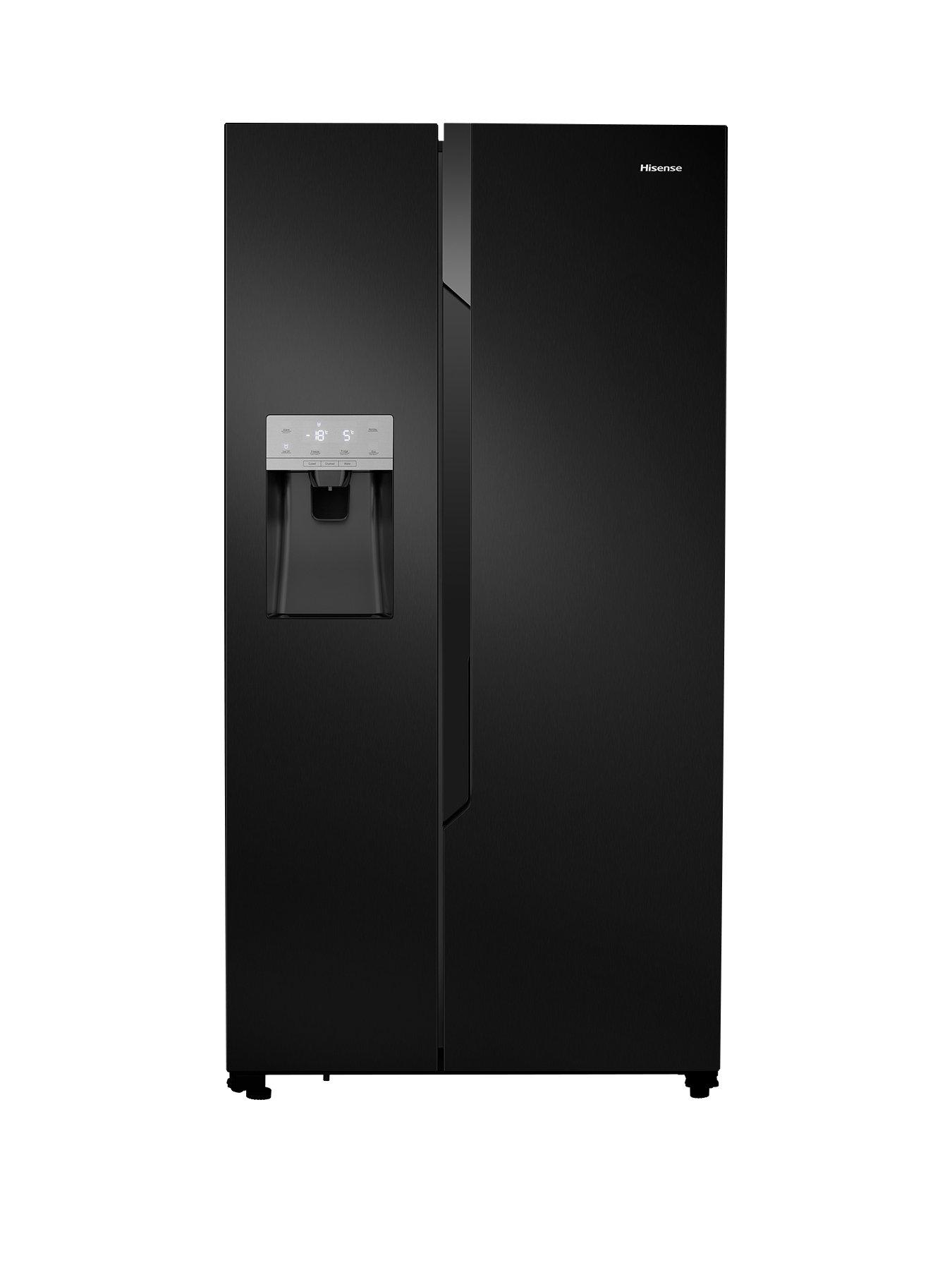 Hisense Rs694n4tb1 Total No Frost American Style Fridge Freezer With Water Ice Dispenser Black Very Co Uk