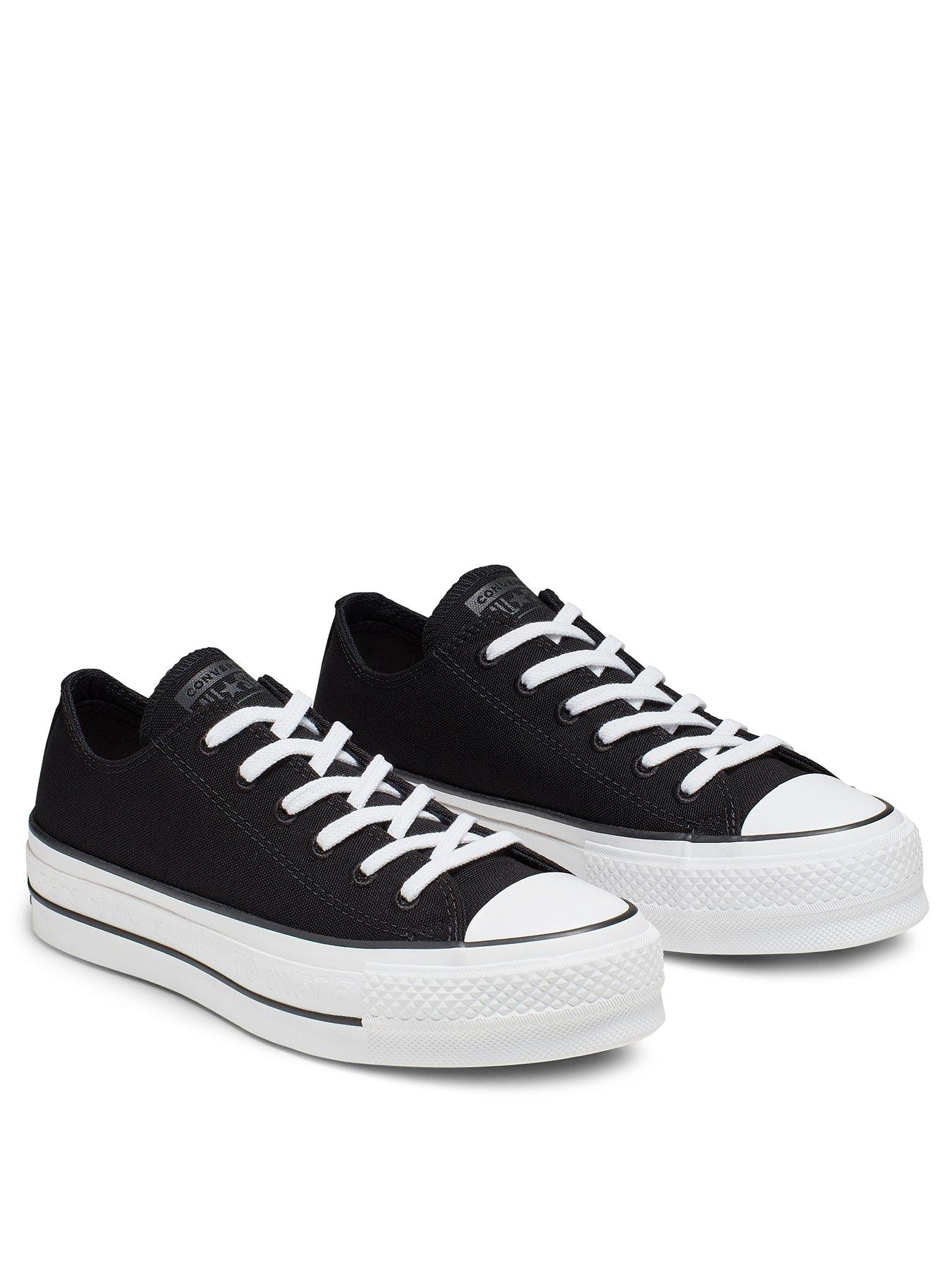 chuck taylor all star platform low top black