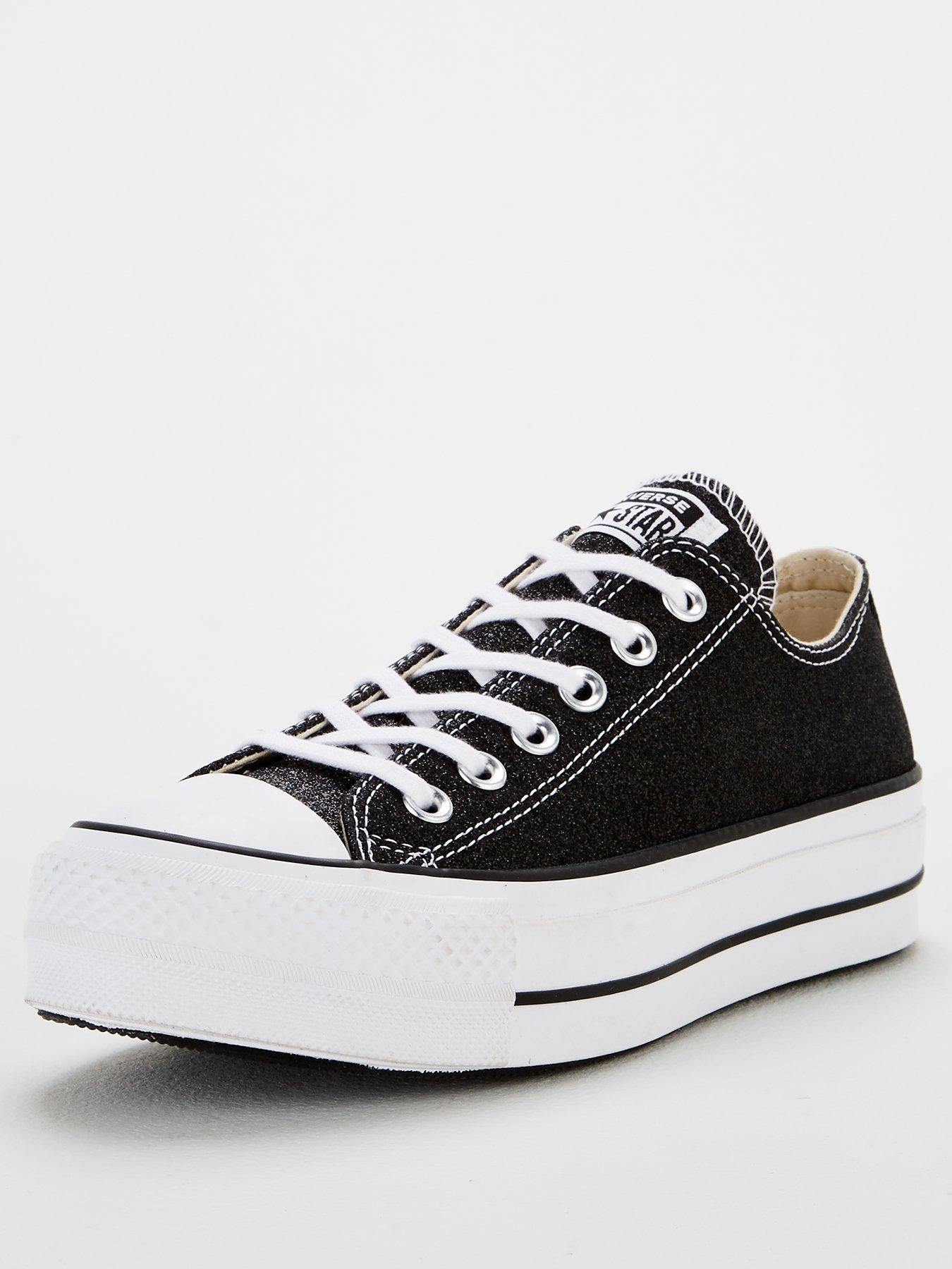 black glitter converse uk