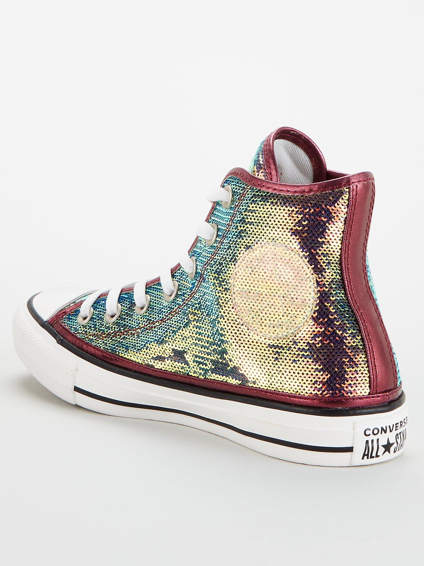 converse mini sequin high top