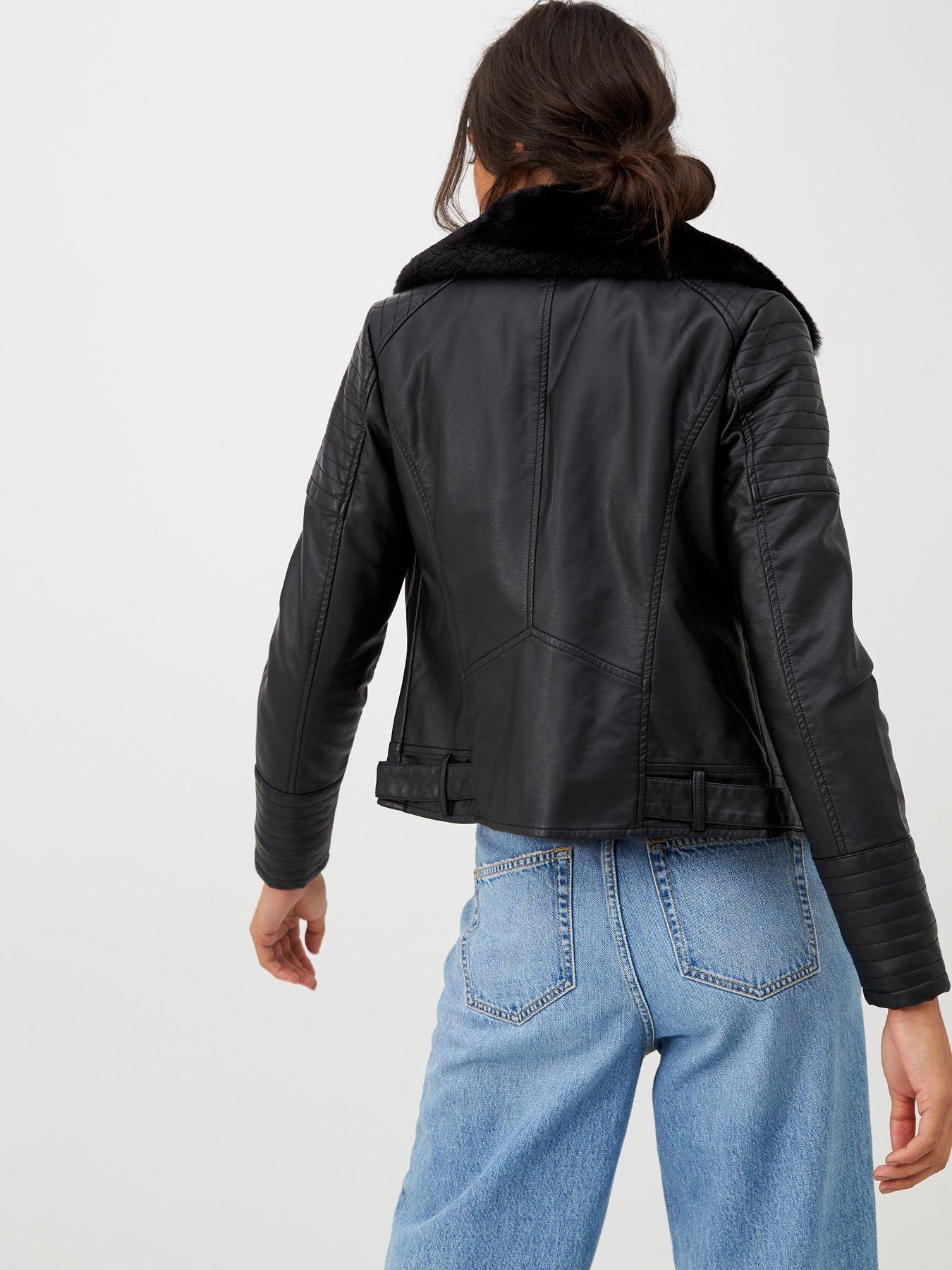 oasis red leather jacket