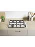  image of candy-chw6lx-60cm-gas-hob-with-optional-installationnbsp--stainless-steel
