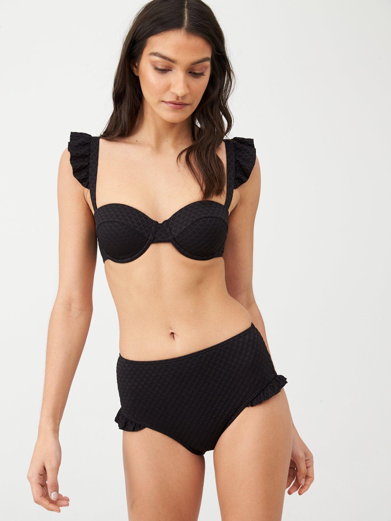 ruffle bikini high waisted