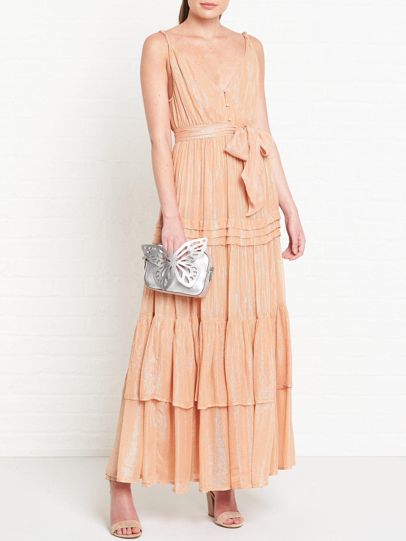 peach maxi dress uk