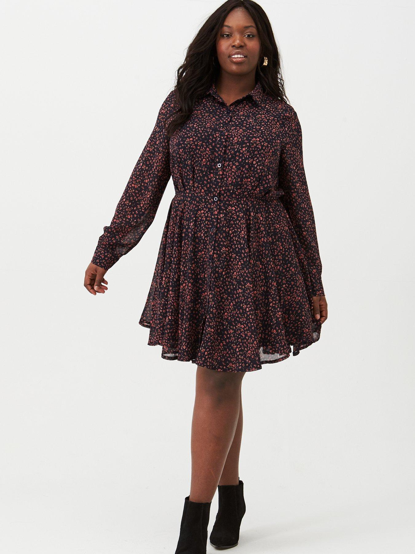 chiffon skater dress uk