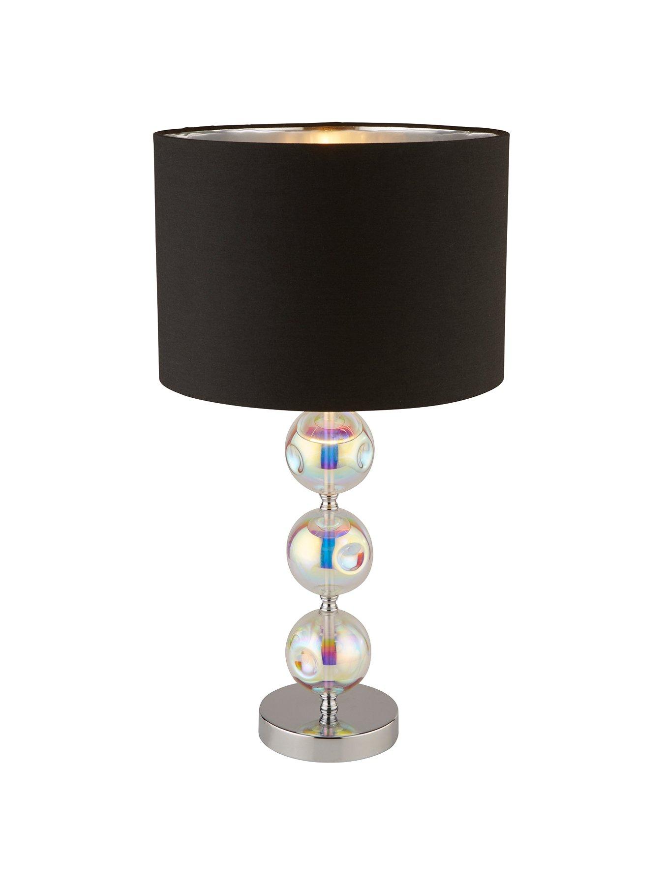 iridescent glass table lamp