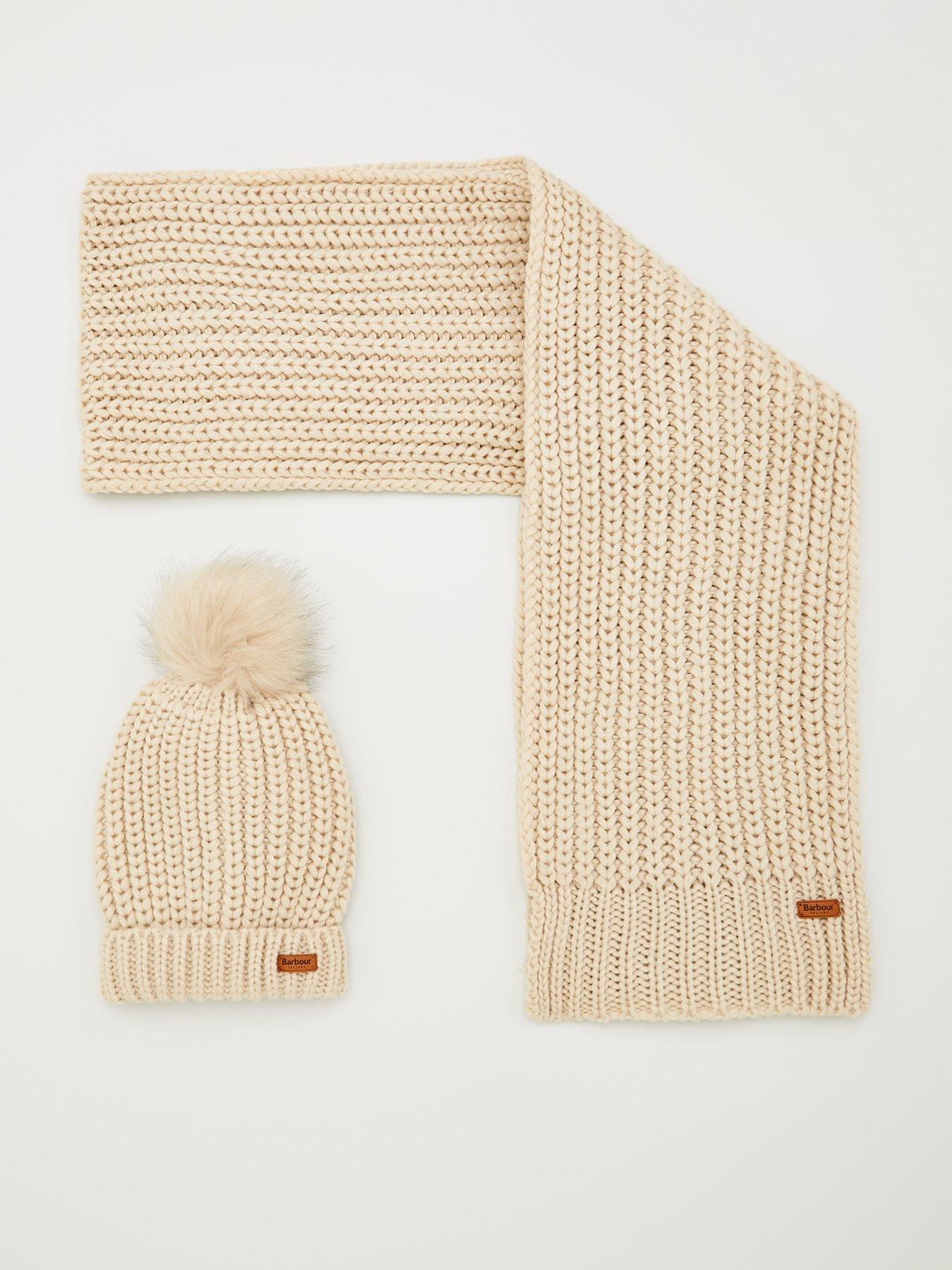 barbour scarf and hat