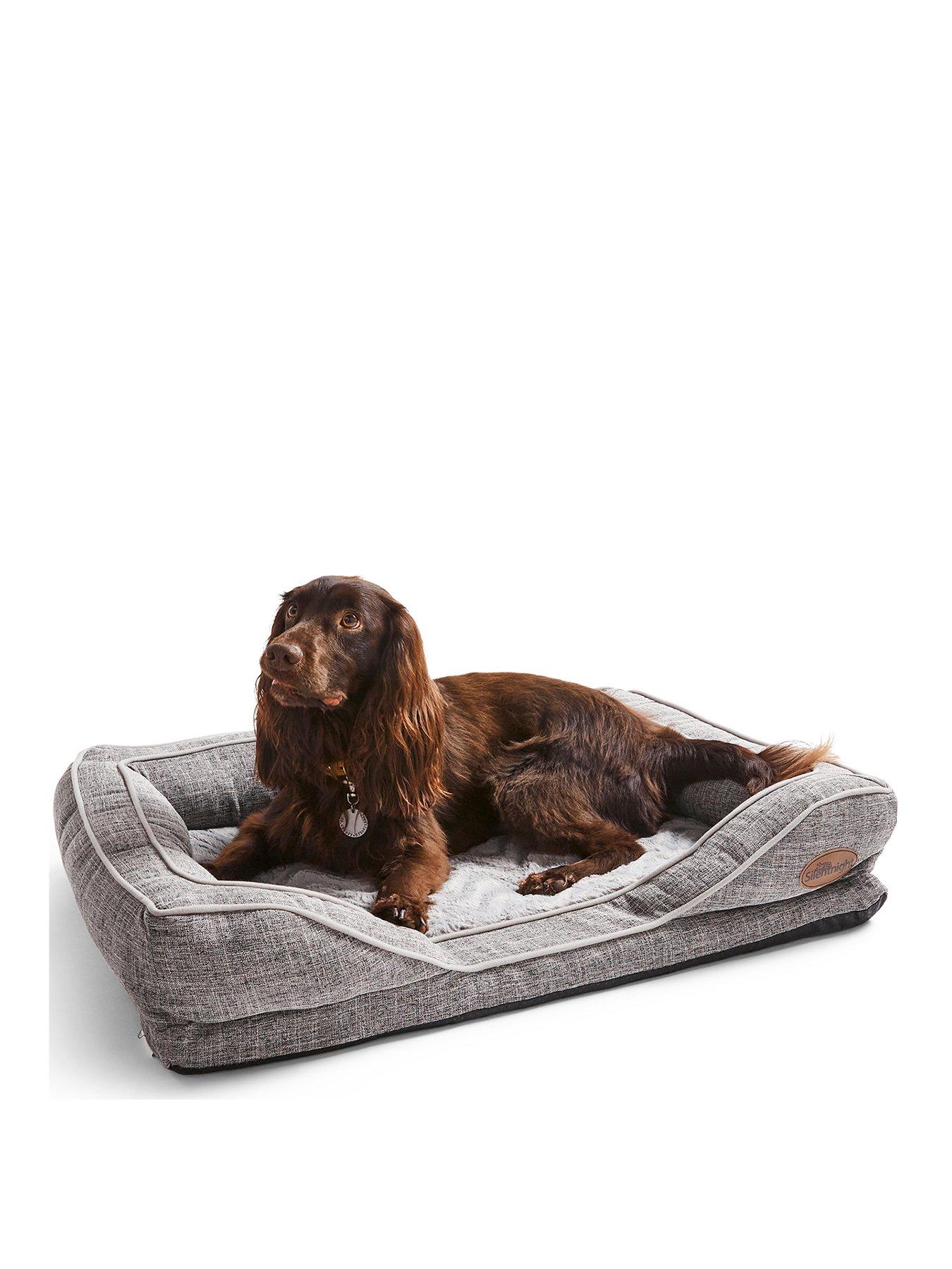 Product photograph of Silentnight Orthopaedic Mattress Pet Bed - Grey - Small from very.co.uk