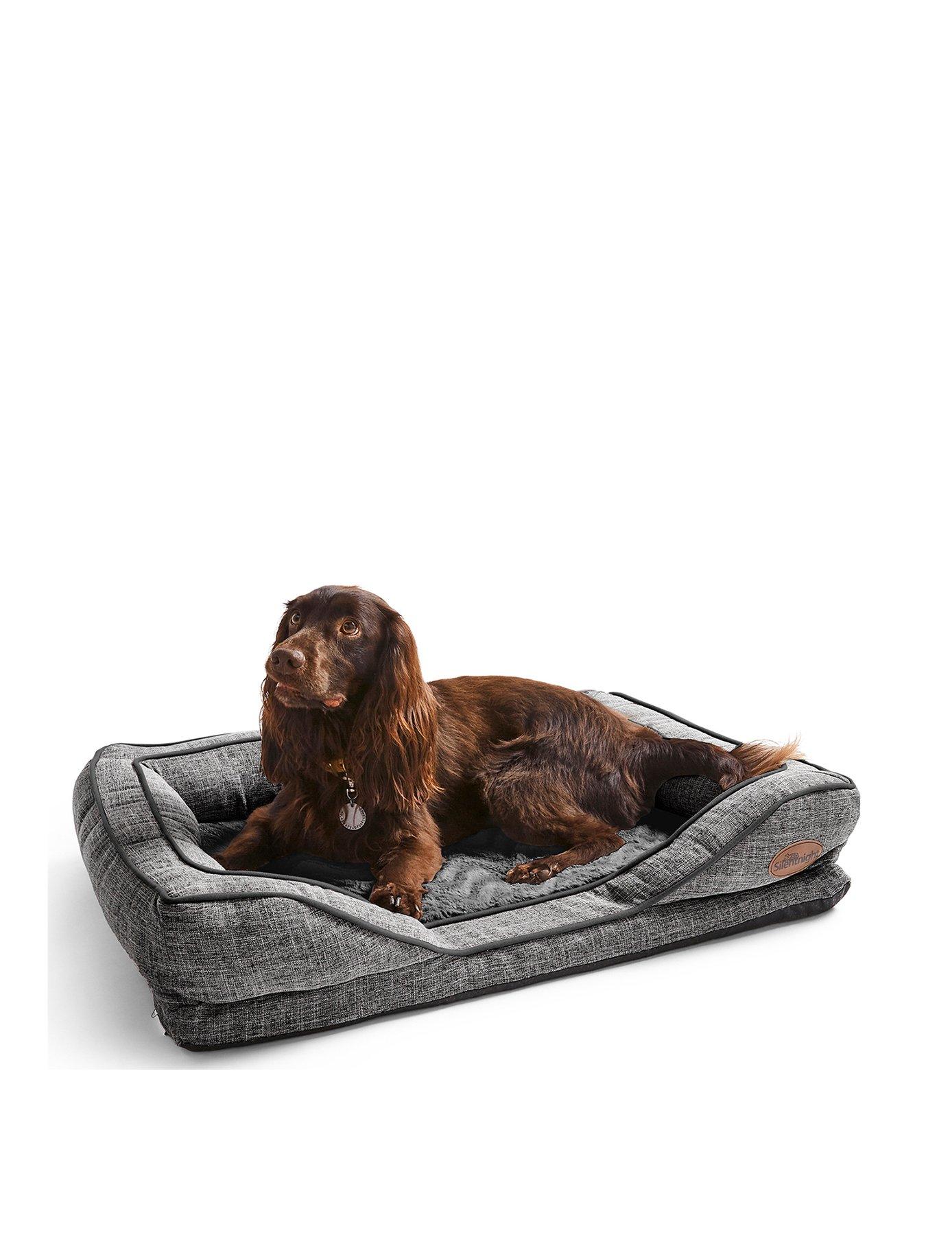 Product photograph of Silentnight Orthopaedic Mattress Pet Bed - Grey - Small from very.co.uk