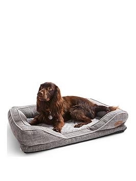 Product photograph of Silentnight Orthopaedic Mattress Pet Bed - Grey - Large from very.co.uk