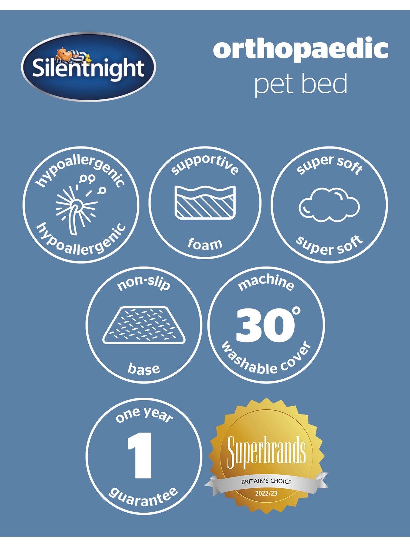Silentnight Orthopaedic Mattress Pet Bed Grey Very.co.uk