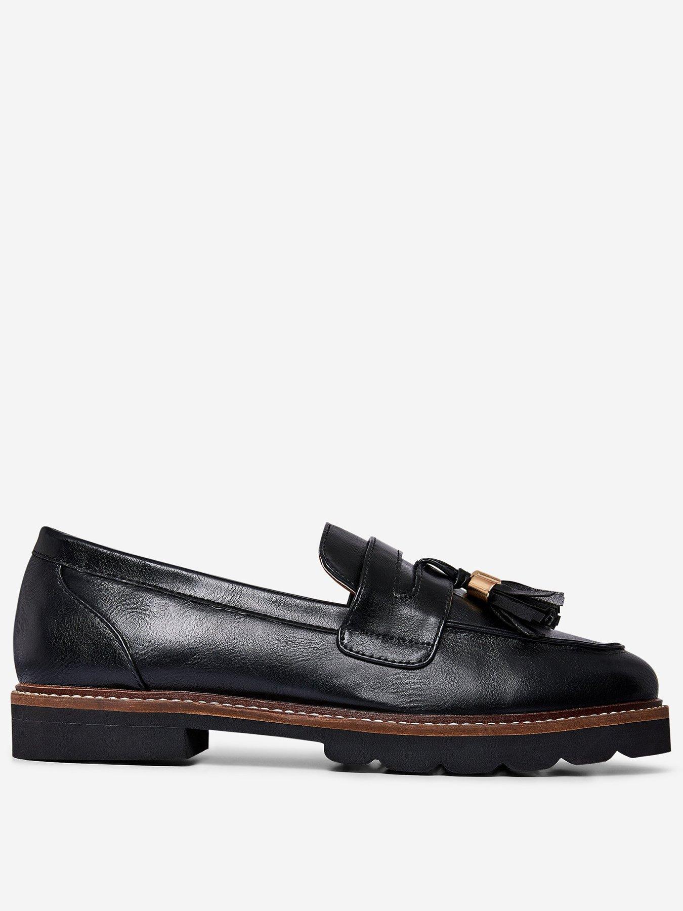 dorothy perkins black loafers