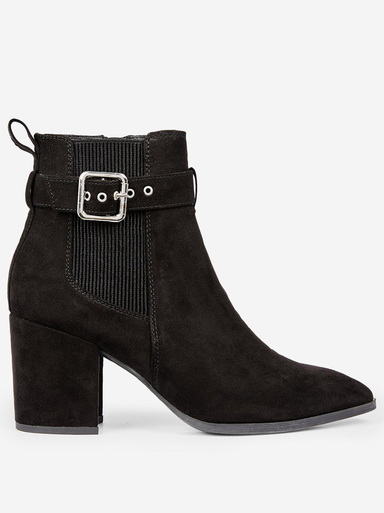 dorothy perkins black suede ankle boots