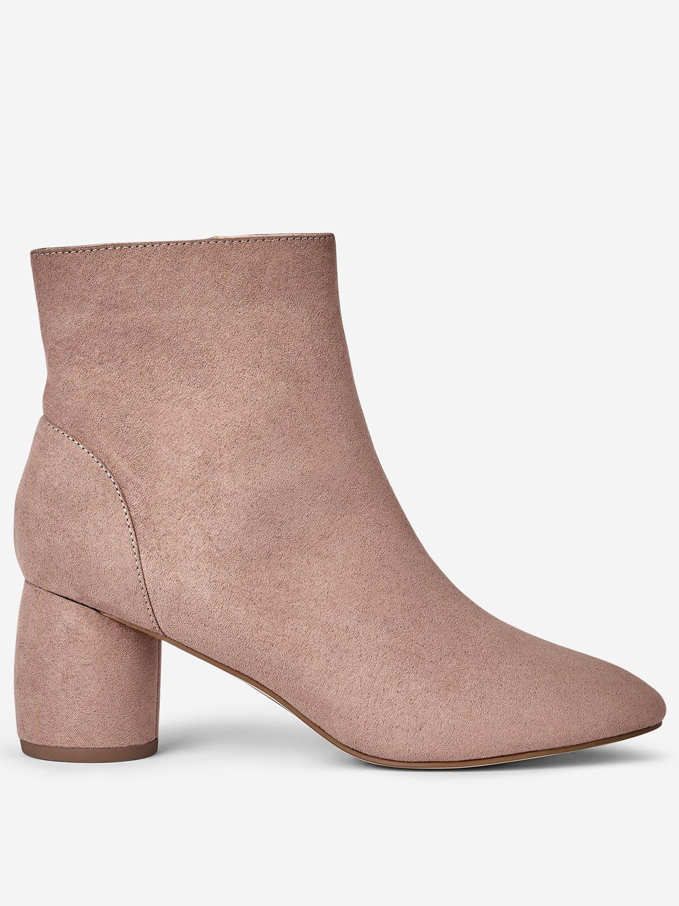 pink suede ankle boots uk
